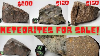 Meteorites for Sale Unclassified  Buy Real Meteorites from Space Three NWA Chondrite Meteorites [upl. by Miculek]