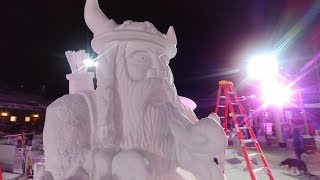 MASSIVE SNOW SCULPTURES 29 years of carving up snow [upl. by Trask]