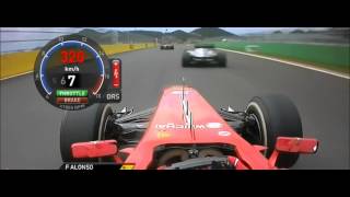 F1 2013 Korea  Hulkenberg Hamilton Alonso fight [upl. by Ajar]