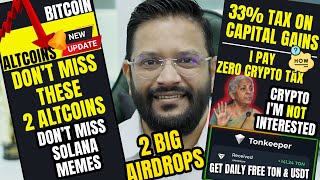 URGENT  BITCOIN SELLOFF ALTCOINS amp MEME COINS TO BUY IN THIS CRASH 2 BIG AIRDROPS TO JOIN [upl. by Dazraf]