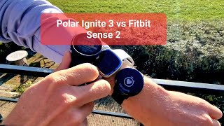 Polar Ignite 3 vs Fitbit Sense 2 Comparison Test Review [upl. by Orlando]