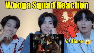 Wooga Squad Reaction On BTS Vs FRIENDS MUSIC VIDEO at Taehyungs Home 😱 [upl. by Lyndel]