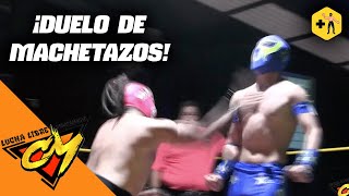 Escarlata Negro Antrax y Crush vs Cisne de Plata Blue King y Celdrix  Lucha Libre CM [upl. by Kowatch]