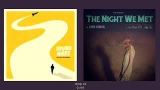 Bruno Mars amp Lord Huron  Talking To The Night We Met Meksso Tristongo Mashup [upl. by Stephenie]