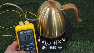 Brewista Artisan Kettle  Temperature Measurement of Hot Water [upl. by Adiam607]