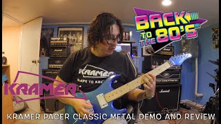 Kramer Pacer Classic 2024  Guitar Metal Demo and Review [upl. by Aeniah]