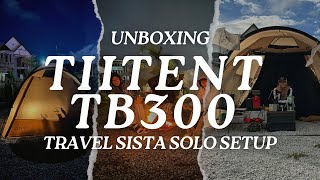 UNBOXING NEW LIFESTYLE TENT BRAND TAIWAN by TIITENT TB300  SOLO SETUP TRAVEL SISTA [upl. by Airdnat408]