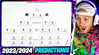 TIMTHETATMANS NFL 20232024 PLAYOFF PREDICTIONS [upl. by Ahsrat]