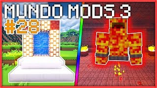 LUCHAMOS CONTRA EL DIOS DEL SOL EN LA NUEVA DIMENSIÓN 28  MUNDO MODS 3  MINECRAFT MODS [upl. by Irtimd]