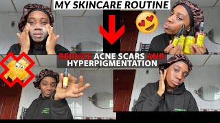 MY SKINCARE ROUTINE  REDUCE HYPERPIGMENTATION AND ACNE SCARS  ft 4 stepkit from Like It on Top [upl. by Libbna]