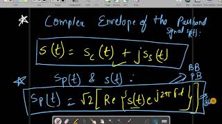 Complex Baseband Representation of a Passband Signal [upl. by Eirhtug957]