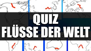 Flüsse der Welt Quiz  Kannst du 20 längsten Flüsse erraten [upl. by Jakob332]