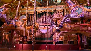 89 key Gavioli fairground organ amp Gallopers  Thursford Steam Gala 2022 [upl. by Dumanian999]