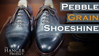 How To Shine Pebble Grain Leather Shoes [upl. by Inga874]