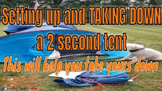 Quechua  Decathlon 2 second tent review Set up and take down [upl. by Ijar]