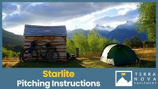 Starlite 1 and 2 Tent Pitching video  Terra Nova Equipment [upl. by Hegyera]