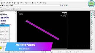 ANSYS Mechanical APDL 192 Analyze deflection of cantilever beam [upl. by Mcquoid]