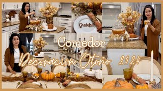 COMEDOR DECORACIÓN OTOÑO 2024 DECORACIÓN OTOÑO 2024🍂 IDEAS DECORACION 🍁🐿️ [upl. by Ailemac993]