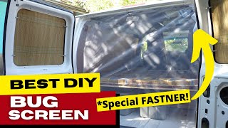 8 DIY BUG SCREEN DIY Mosquito Net with NEODYMIUM MAGNETS for Doors amp Windows of Camper Vans amp RVS [upl. by Rramo]