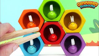 Learn Colors and Counting for Toddlers with Colorful Toy Bees [upl. by Alarice]