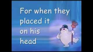 Frosty the Snowman with lyrics [upl. by Duwe]