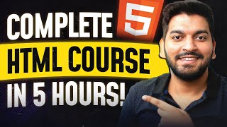 Complete HTML Tutorial in 1 Video 2024 [upl. by Adnouqal]