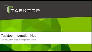 Tasktop Integration Hub  Jama qTest Manager and Tosca [upl. by Malti]