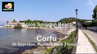 Agios Spiridon Beach front walk Corfu Sept 2020 [upl. by Ainessey941]