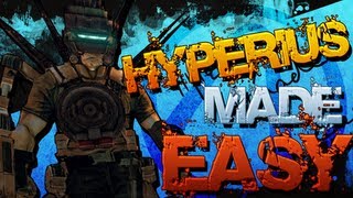 HYPERIUS THE INVINCIBLE Solo Made Easy Borderlands 2 [upl. by Laurena457]