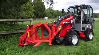 Weidemann minishovel met palen grasmaaier [upl. by Gasper178]