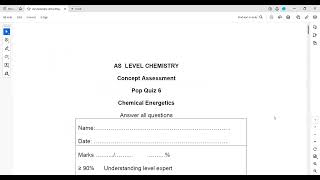 As Chem Unit 2 Pop quiz 6 part a [upl. by Hras]