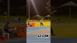 Best in Australia  6 meter personal best athletics javelinthrowing javelinthrower javelinthrow [upl. by Aihsined]