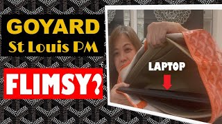 What Fits Goyard St Louis PM Should I go Artois or Anjou Tote Too Flimsy for Work Laptop Bag [upl. by Natasha]