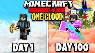 I Survived 100 Days on One Cloud in Minecraft Heres What Happened [upl. by Eissert777]