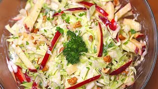 Super leckerer Salat in nur 5 Minuten Coleslaw recipe shorts [upl. by Voleta851]