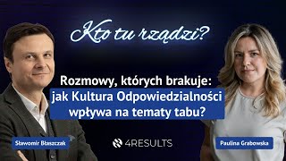 Jak Kultura Odpowiedzialności wpływa na tematy tabu Gość Paulina Grabowska epizod 40 [upl. by Hgieliak324]