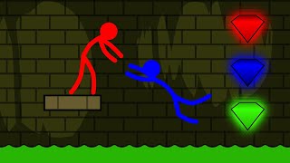 Watergirl and Fireboy Stickman Animation  COMPLETE EDITON [upl. by Meares]