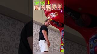 Footballers Punching Machine Challenge  Zidane😮 [upl. by Anidal]