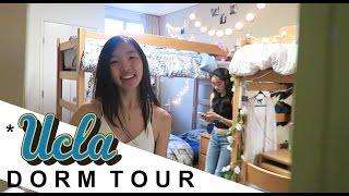 College Dorm Tour at UCLA  Sunset Village Plaza Triple Private Bath Courtside [upl. by Donnamarie169]