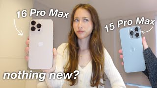 iPhone 16 Pro Max REVIEW amp Comparison to iPhone 15 Pro Max  nothing has changed… [upl. by Annissa]