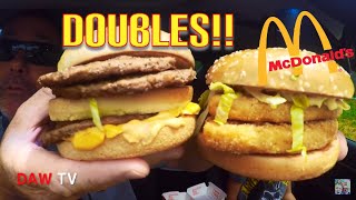 McDonalds Double Big Mac amp Double McChicken [upl. by Bonar]