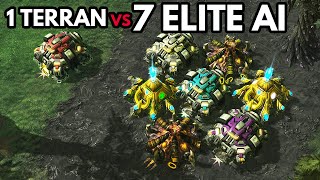 1 Terran Grandmaster vs 10 Random ELITE AI WORLD RECORD [upl. by Riordan]