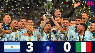 Argentina 3 x 0 Italy ■ Finalissima Final 2022  Extended Highlight amp Goals [upl. by Cleopatra654]