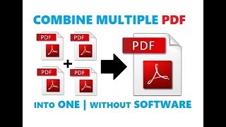 How To Merge Multiple PDF Files Into One PDF  Without Software  Free Online [upl. by Ahsitan]