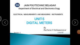 15EE42TDigital meters  part2 [upl. by Aiden]