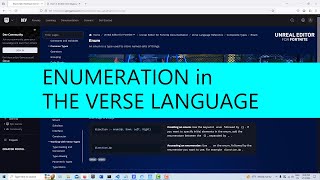 Enumeration in the Verse Programming Language see updated video in the description [upl. by Chyou]