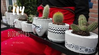 DIY Betonnen bloempotjes  KNIPgirls Rachel [upl. by Noiramaj]