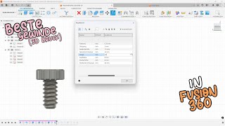 Beste Gewinde für den 3D Druck in Fusion 360 Eigene Gewindeprofile parametrisch aufbauen [upl. by Farrow]