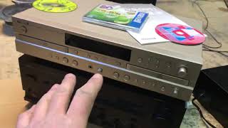 Cd recorder Yamaha CDR D651 amp акустика Sony V2 [upl. by Ollehto876]