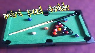 mini pool table  miniature biliard  part 2  bàn bida mini cho bé  bộ đồ chơi bàn bida [upl. by Al]